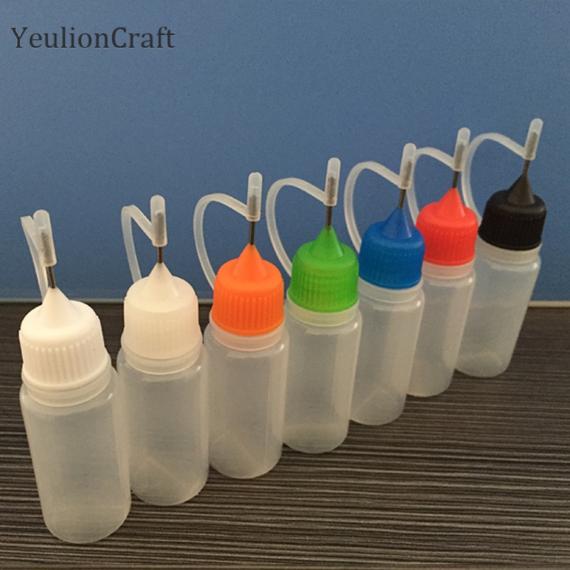 Chzimade 5 Stks/set 10Ml Plastic Polymeer Klei Gereedschap Squeezable Liquid Naald Flessen Aardewerk Klei Keramische Gereedschappen