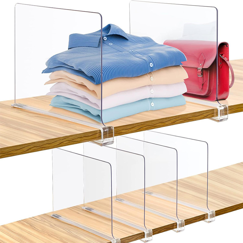 Schrank Trennwände Veranstalter klar Acryl Trennwand verstellbare Kleider schrank Regal Trennwand Kleidung klass ifi zierte Lagerung