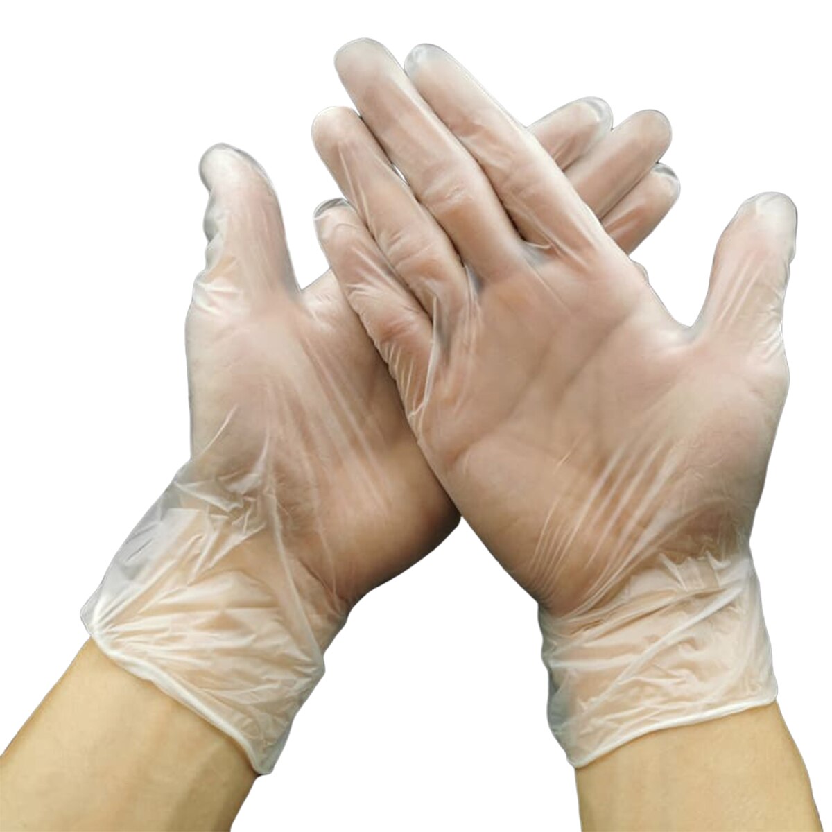 100Pcs Food Handing Gloves Kitchen Multipurpose Disposable Food Grade Latex Free Safety Work Glove S/M/L: L size