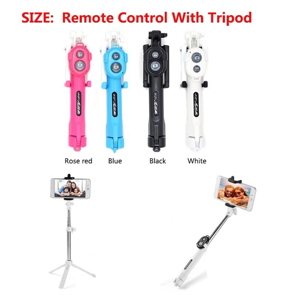 3 in 1 Wireless Mini Selfie Stick Rod Tripod with Remote Control Live Photo Holder Self-timer Pole Photographs