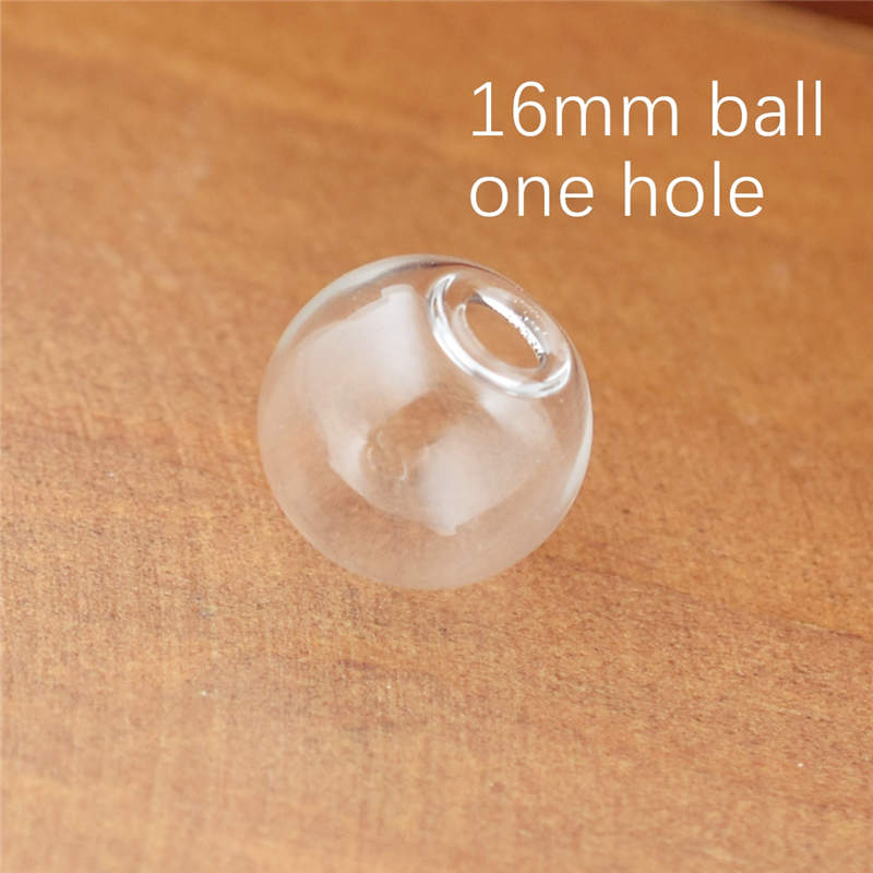 10 Stück 8–25 mm hohle Glaskugel mit einem Loch, runde Blasenfläschchen, Glaskugel, Kugeln, Schmuckzubehör, Glasmedaillon-Zubehör: Grau