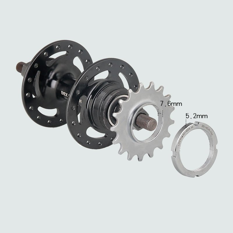 Deemount fast gear cykel friløb tandhjul nav låsning 1 speed fixie cykel gevind låseringe 13t 14t 15t 16t 17t 18t