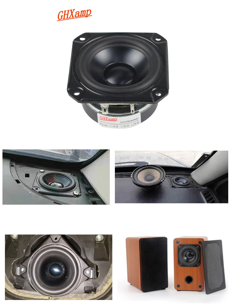 3 INCH Bass Full Range Speaker Center Woofer 4OHM Waterproof Tweeter Mid For Peerless Speaker DIY 15W-40W