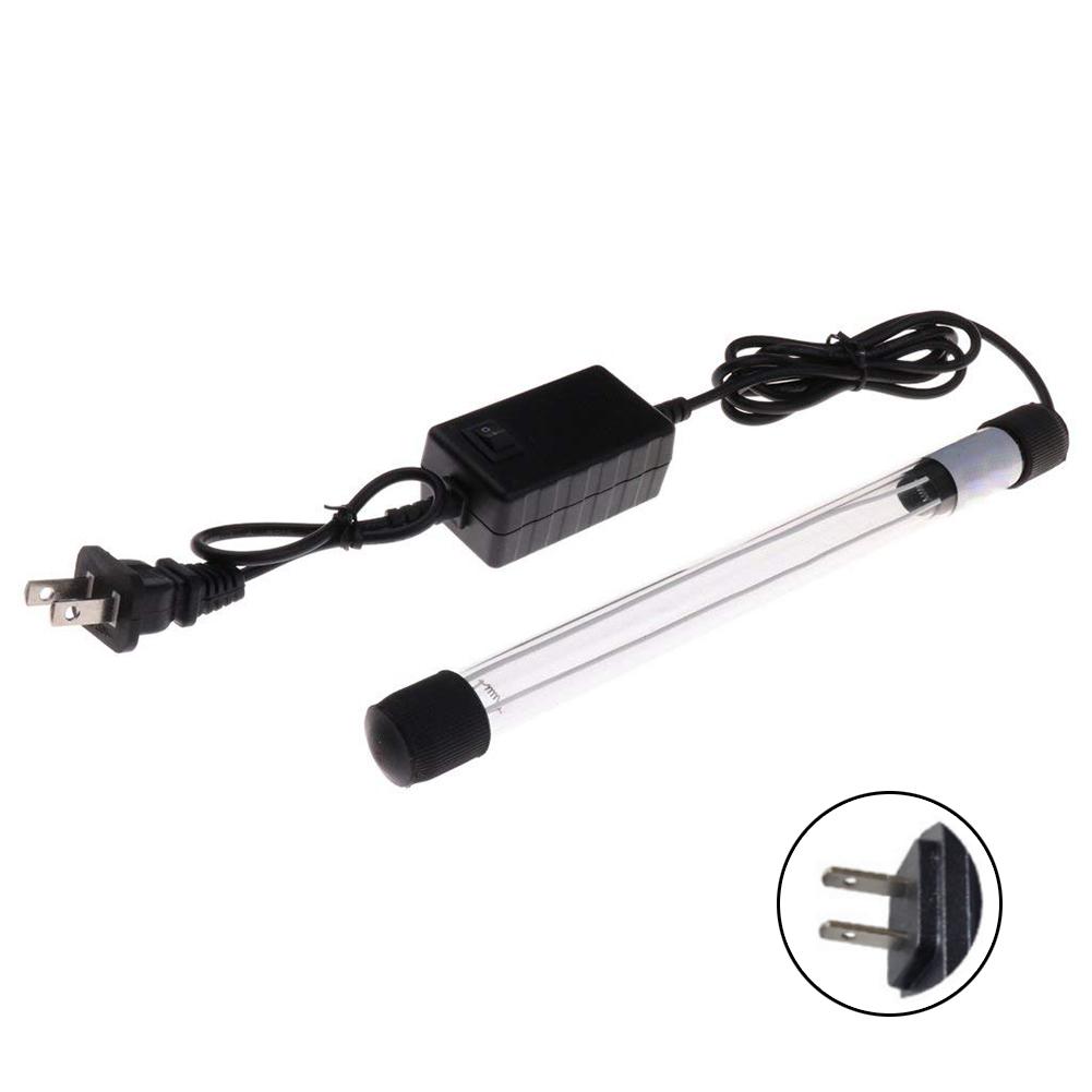 5/9/13W Aquarium LED UV Sterilizer Light Fish Tank Algae Removal Lamp Pond Swim Pool Disinfection Lamp 110-220V: 9w US