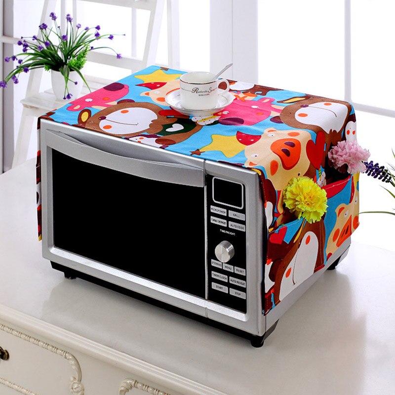 Waterproof Microwave Oven Covers with Storage Bag Oil-proof Dust Cover for Microwave Oven Dust Proof Hood Kitchen Accessories: Style5 Dust cover
