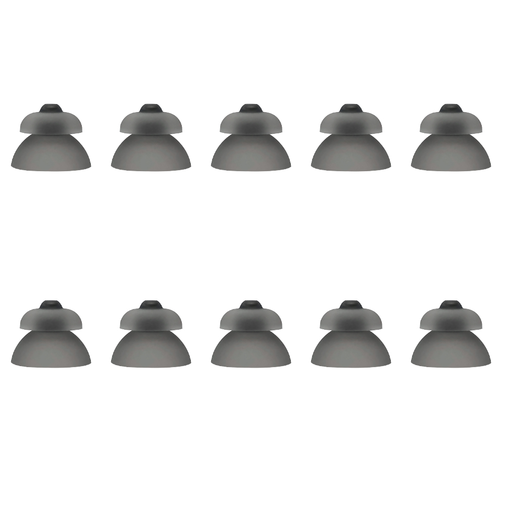10Stck Phonak Silikon gemacht hörgerät doppel Energie Kuppel eartips kompatibel zu Phonak offene passen und RIC RITUS RIE hörgerät: Braun