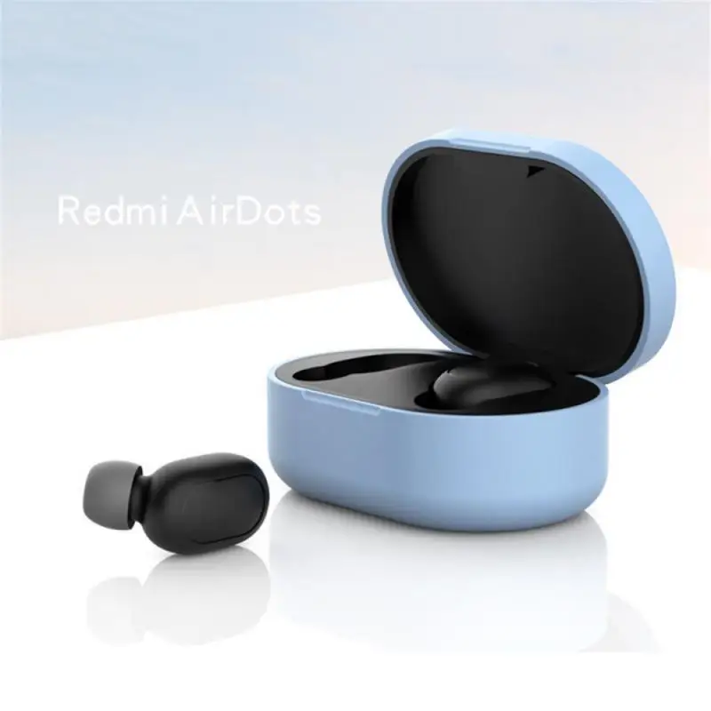 Silicone Case For Xiaomi Redmi Airdots 1/2 Cover Protective Earphone Case Headphones Cases Protective Charging Box Bag