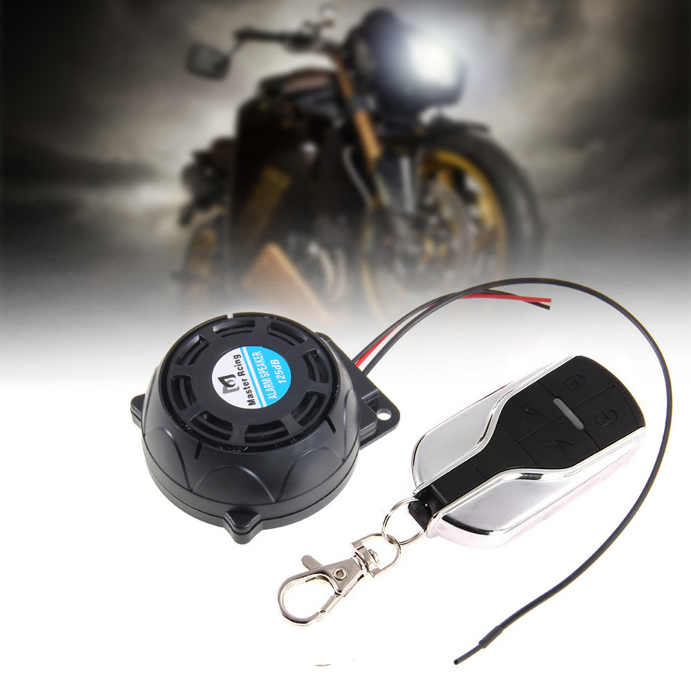 -Motorcycle Anti-Theft Alarm System Warning Lock Anti-Theft Alarm Remote Control Sensor