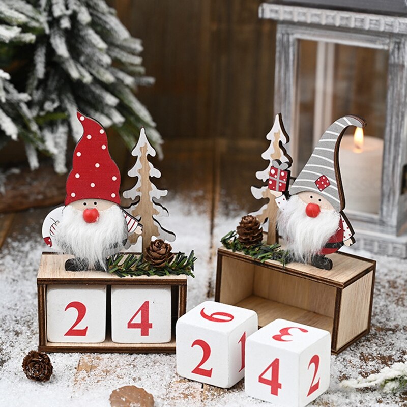 Calendrier 3D Ours De Noël 2026 - Bloc-notes Détachable, Décoration Bureau Ou Maison, 8 X 8 Cm