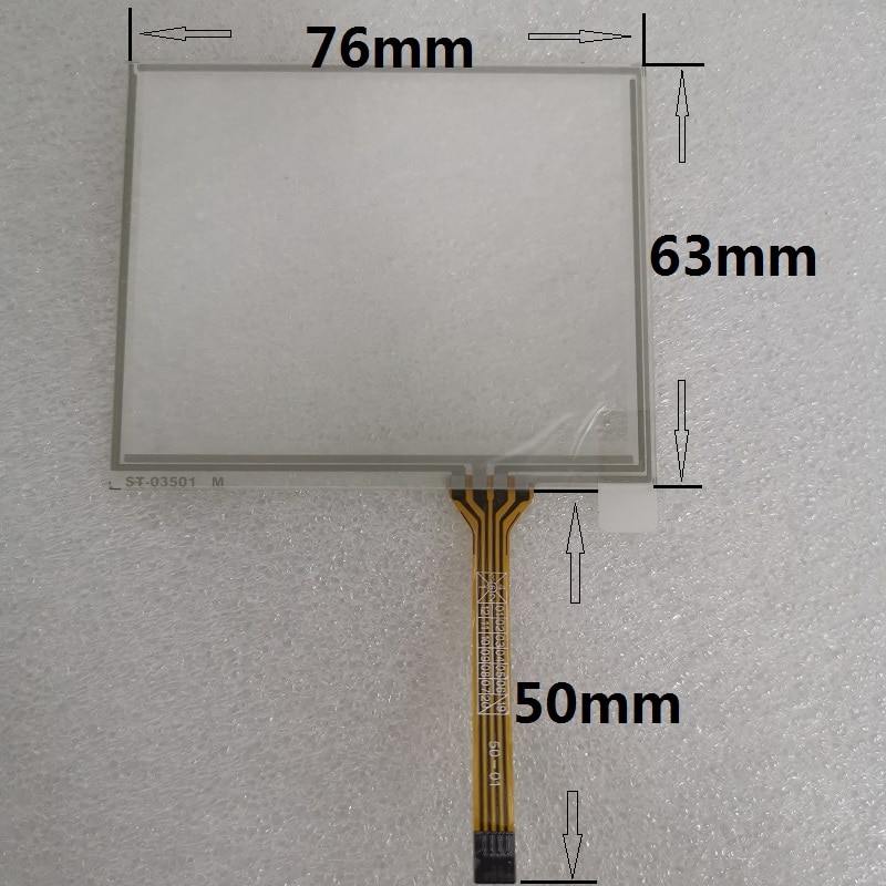 Pantalla táctil resistiva de 3,5 pulgadas pantalla táctil de 4 cables 76mmX63mm