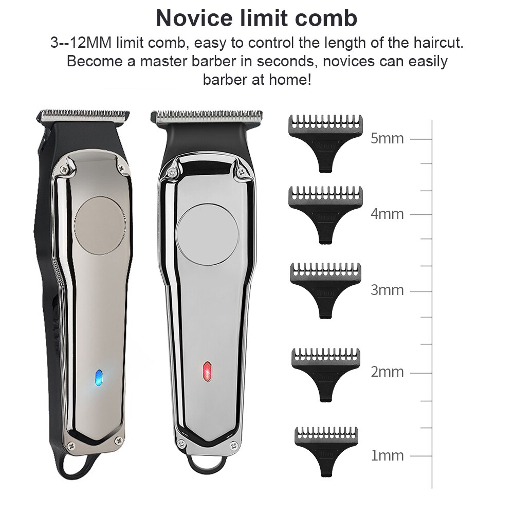 Tondeuse à cheveux électrique T9, rasoir à barbe Rechargeable, pour salon de coiffure, t-outliner 0MM