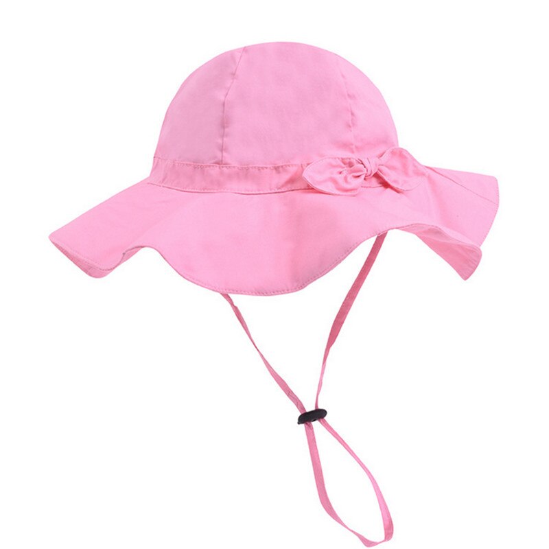 Toddler Kids Baby Girl Sun Hat Brim Summer Bucket Beach Headwear Cap 5 Colors AU: Pink / 24 M