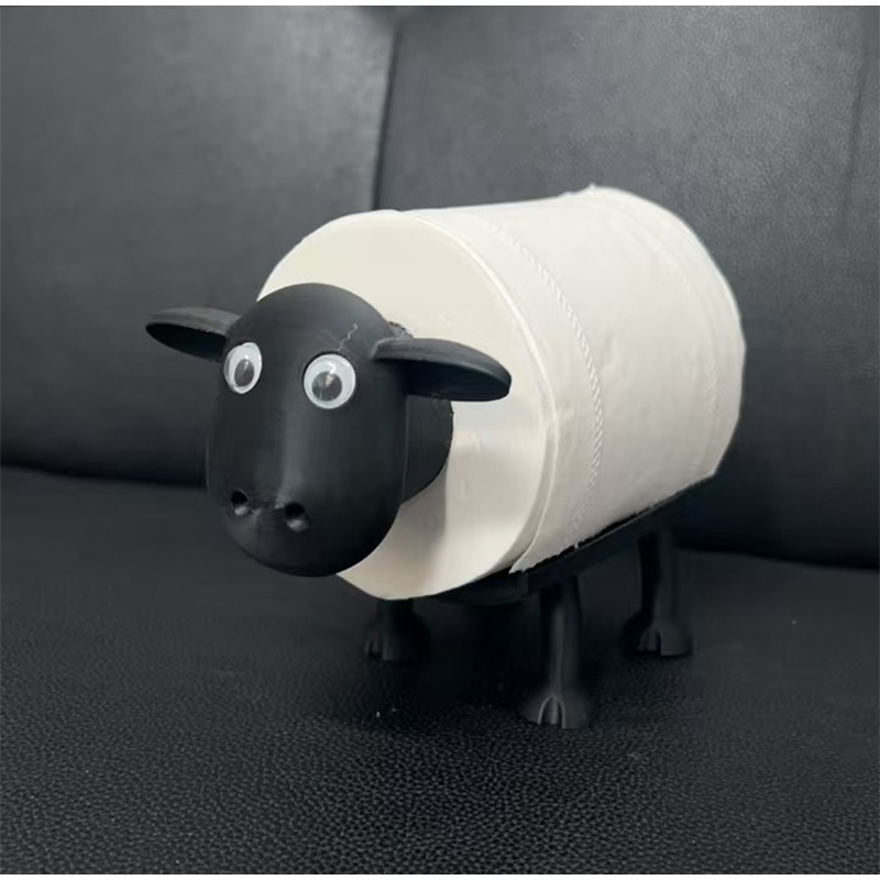 Sau toalettpapirholder morsom harpiks dyr sau vevboks baderomspapir soveromsskap oppbevaringsstativ dekorasjon: Bronse