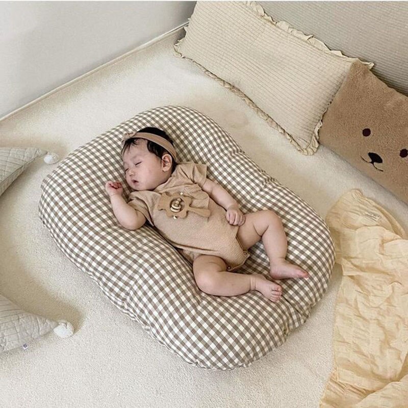 Baby Abnehmbare Schlafen Nest Kleinkind Krippe Tragbare Reise Bett Neugeborenen Baumwolle Wiege Baby Stubenwagen Stoßstange Baby Foto Requisiten