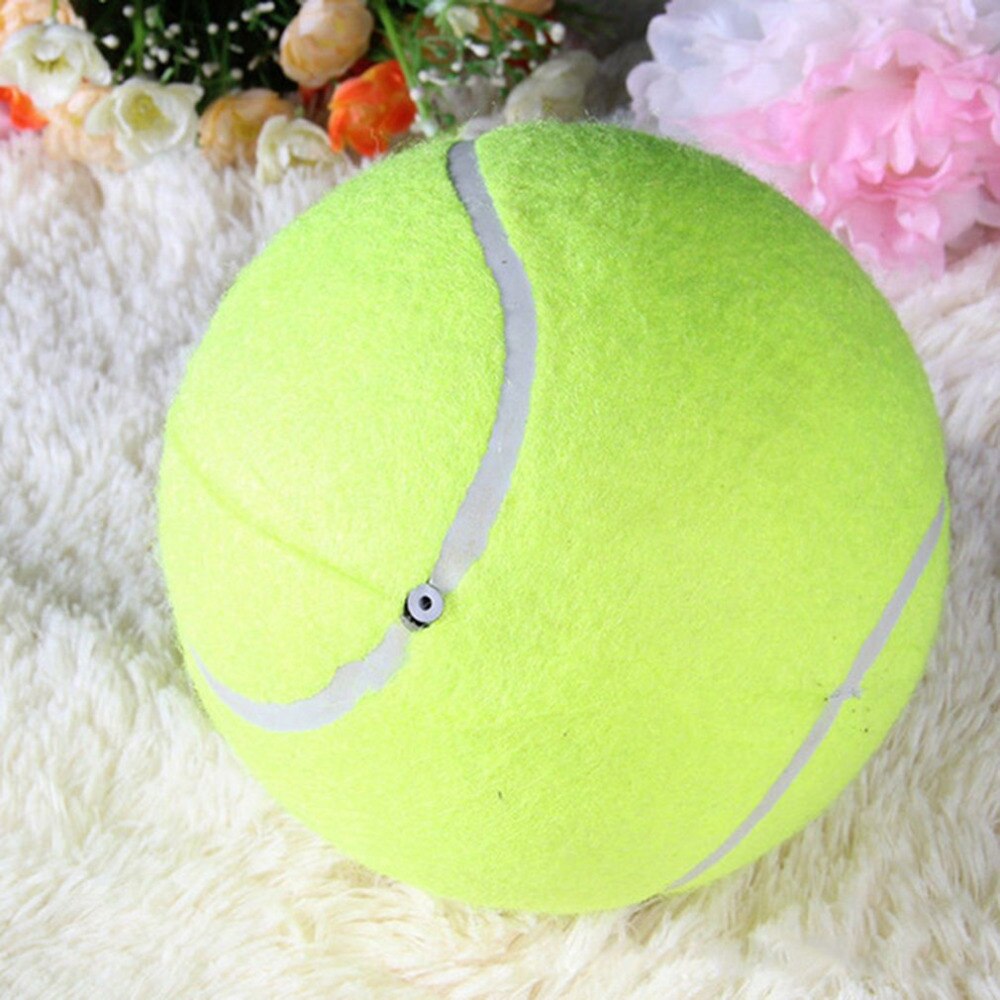 TSAI 24cm Tennis Ball Giant Air Inflation Tennis Ball Outdoor Sports Indoor Toy Signature Mega Jumbo Kids Toy Ball