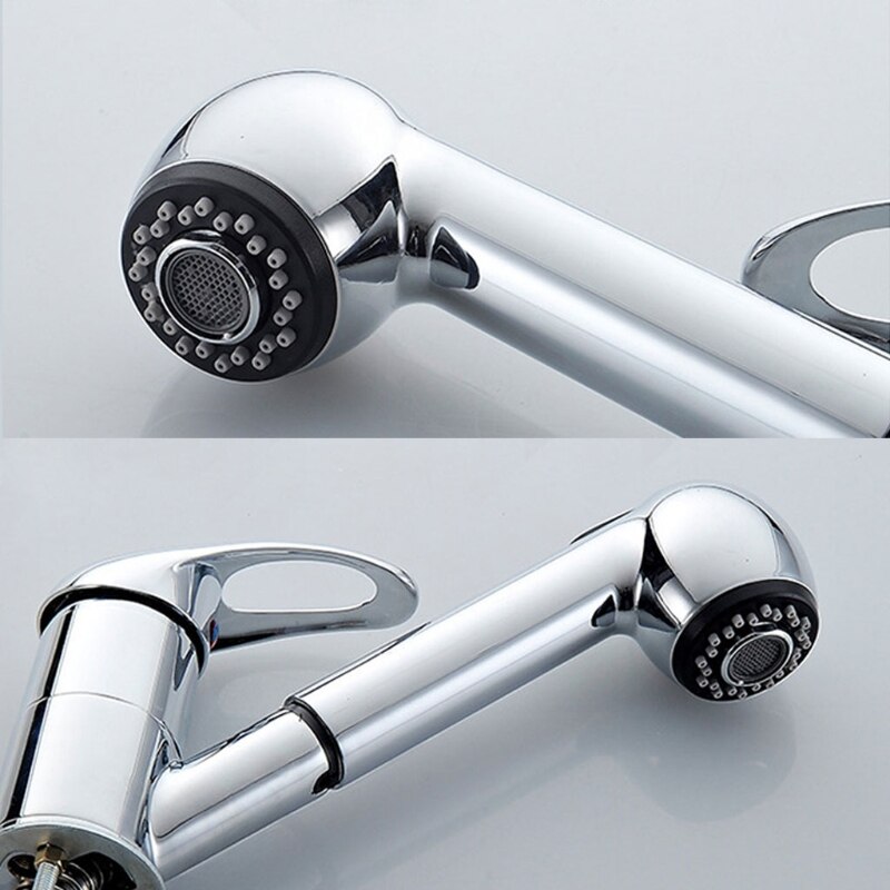 Pull out faucet Polished Bathroom Faucet Basin sink Mixer kitchen faucet chrom