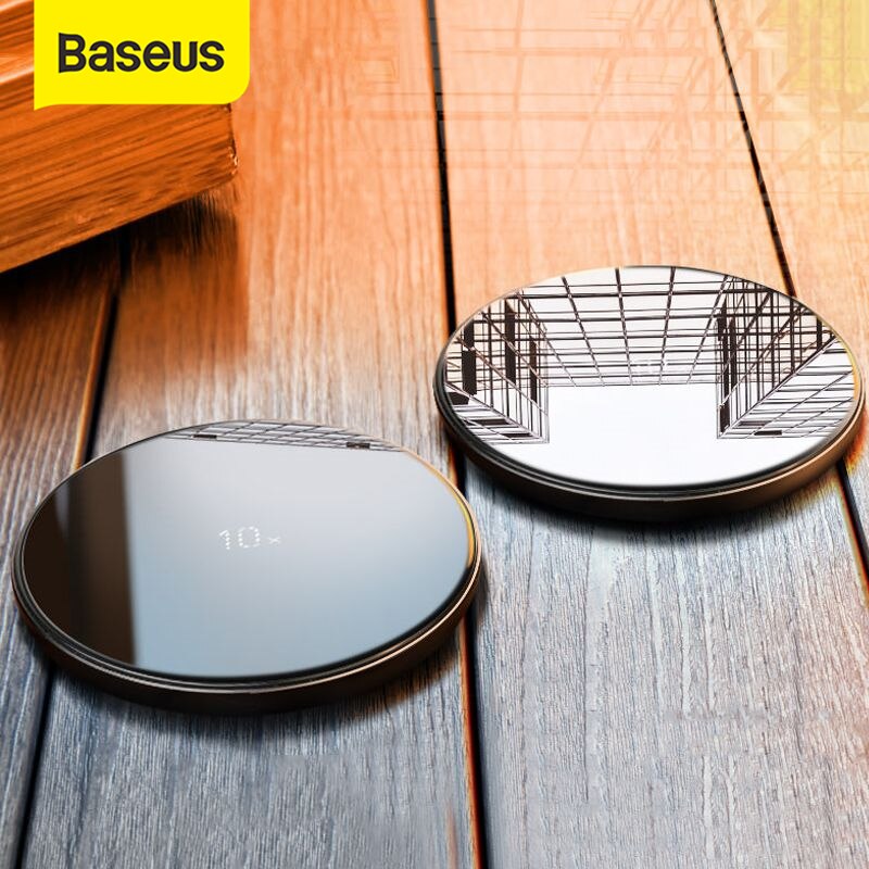Baseus Disegno Speciale 10W Qi Caricatore Senza Fili per P30 P30 pro Veloce senza fili pad di Ricarica per Compagno di 20 pro samsung S10 S9 S8
