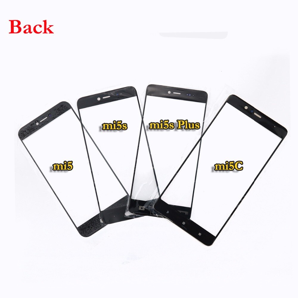 JCD 1pcs Outer LCD Front Screen Glass Lens Cover Replacement Parts For xiaomi Mi5 5s 5s plus 5c Touch Screen