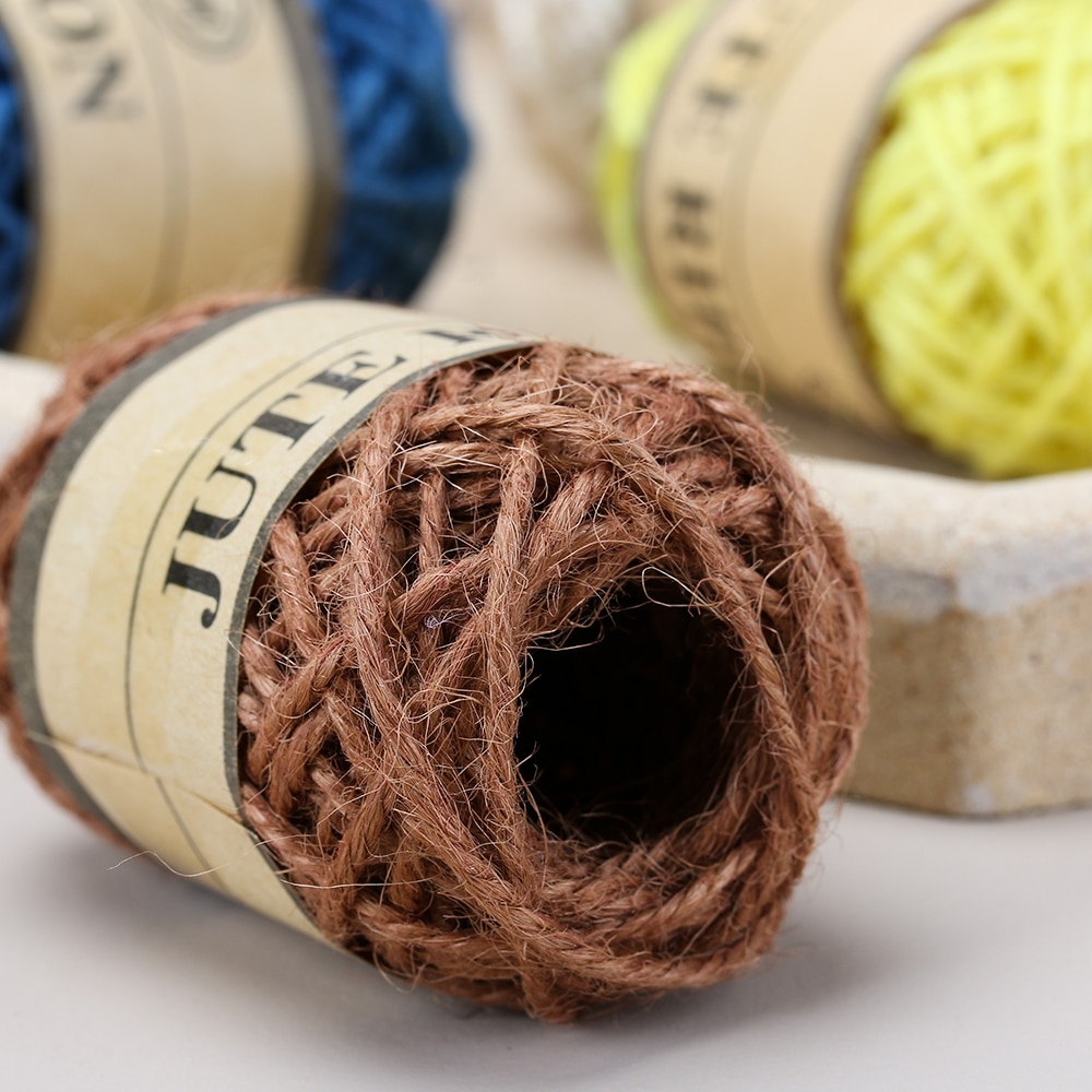 10m natuurlijke jute touw diy touw koord hennep touw 1mm rustieke verpakking touw bruiloft sticker huis textiel kleding decoratie