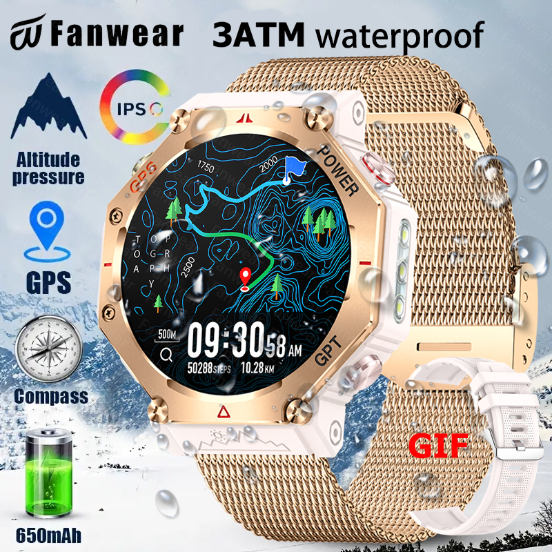 2025 Nuovo sport Militare Smartwatch Da Uomo per Xiaomi T-Rex 3 GPS Astuto Della Vigilanza 5 ATM Impermeabile costruito-in doppio-gruppo musicale GNSS bussola