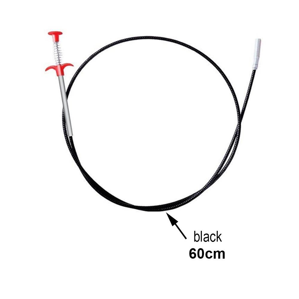Drain Pipeline Dredge Hook Cleaner Cleaning Tools for Kitchen Drain Clog Remover 60cm Easy To Operate Pp Power Plumbing Suction
