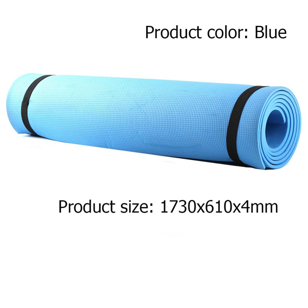 4/6mm EVA Yoga Mat Non-Slip Environmental Gymnastic Durable Pilates Exercise Mat Body Building Supplies Yoga Mats: Blue 4m