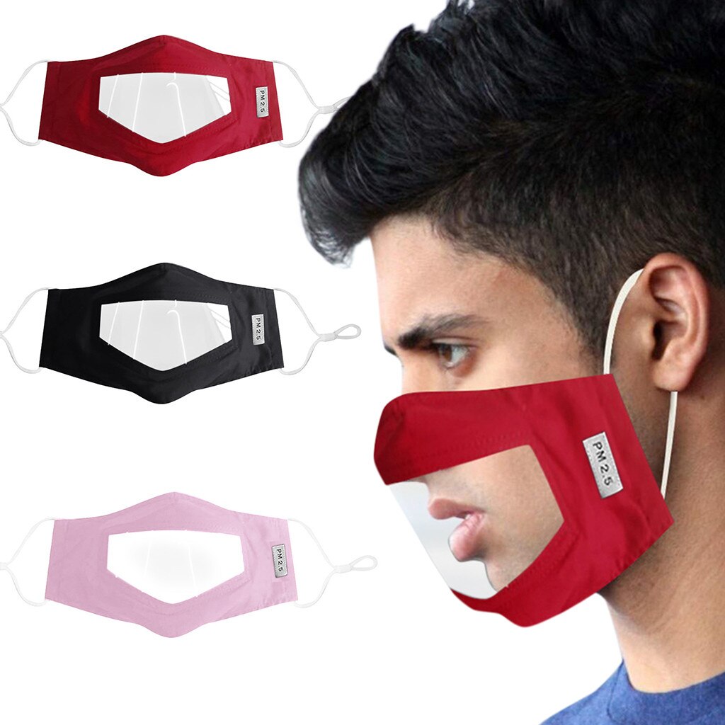 Makss Bambini Bambino Aldult Viso Maks Con Finestra Trasparente Visibile Espressione Per Non Udenti E Problemi Di Udito Mascarillas Masque: K