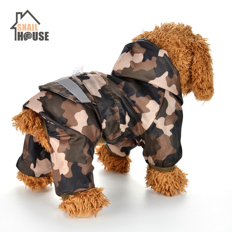Snailhouse Waterdichte Transparante Regenjassen Puppy Hond Regenjas Draagbare Hond Regen Jassen Opvouwbare Light Kleding Puppy Regen Jas