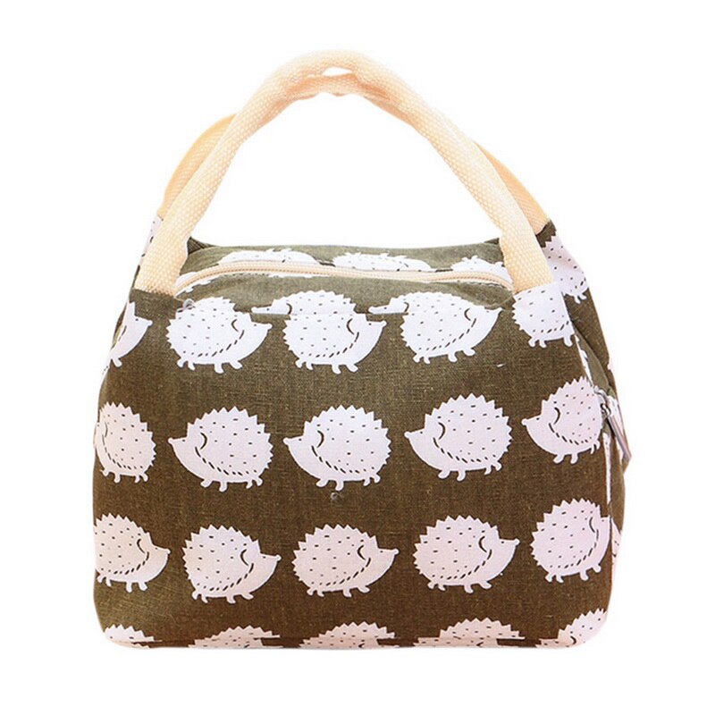 Cactus Draagbare Geïsoleerde Oxford Lunch Zakken Thermische Voedsel Picknick Lunch Tassen Voor Vrouwen Kids Functionele Patroon Koeler Lunchbox