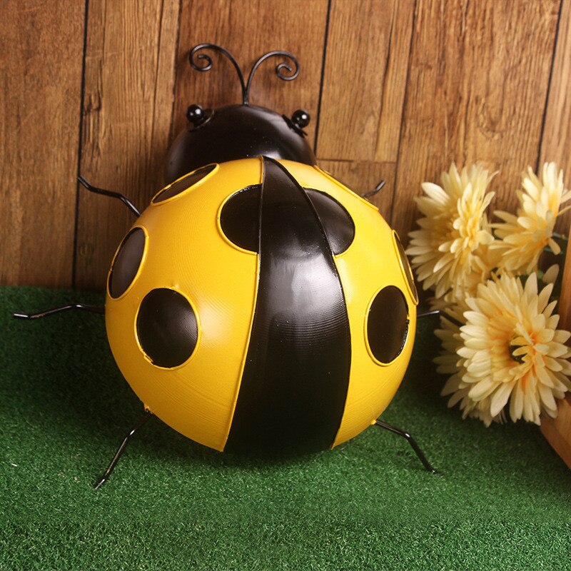 Garden Home Decor Water Rust Resistant Backyard Beetle Decoration Crafts 1pcs Metal Beetle Animal For Garden Art Outdoor