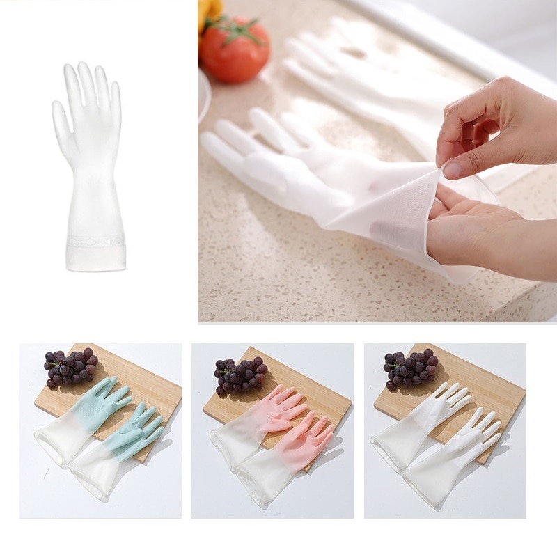 Beständig Fett Lösungsmittel Nicht-slip Küche Dish Waschen Haushalt Reinigung Scratch Beständig Handschuhe
