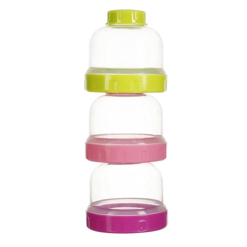 Baby Draagbare Melkpoeder Formule Dispenser Voedsel Container Opslag Zuigfles Peuter Kids Drie Raster Voedsel Opbergdoos: A2