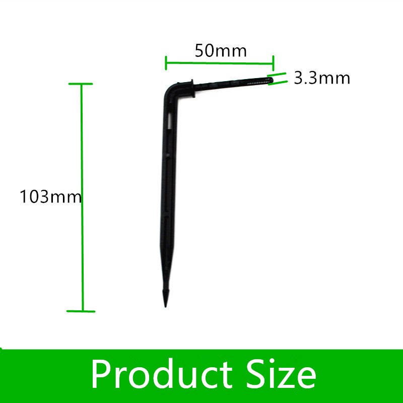 200PCS Elbow Arrow Dripper Mini-Stake For Potted Plant Watering Micro Irrigation Drip Fittings