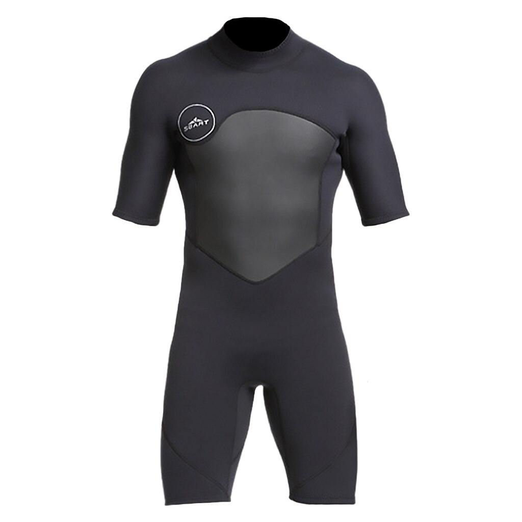 Traje de neopreno de manga corta de 2mm para hombre, para Surf, natación, buceo: Black M