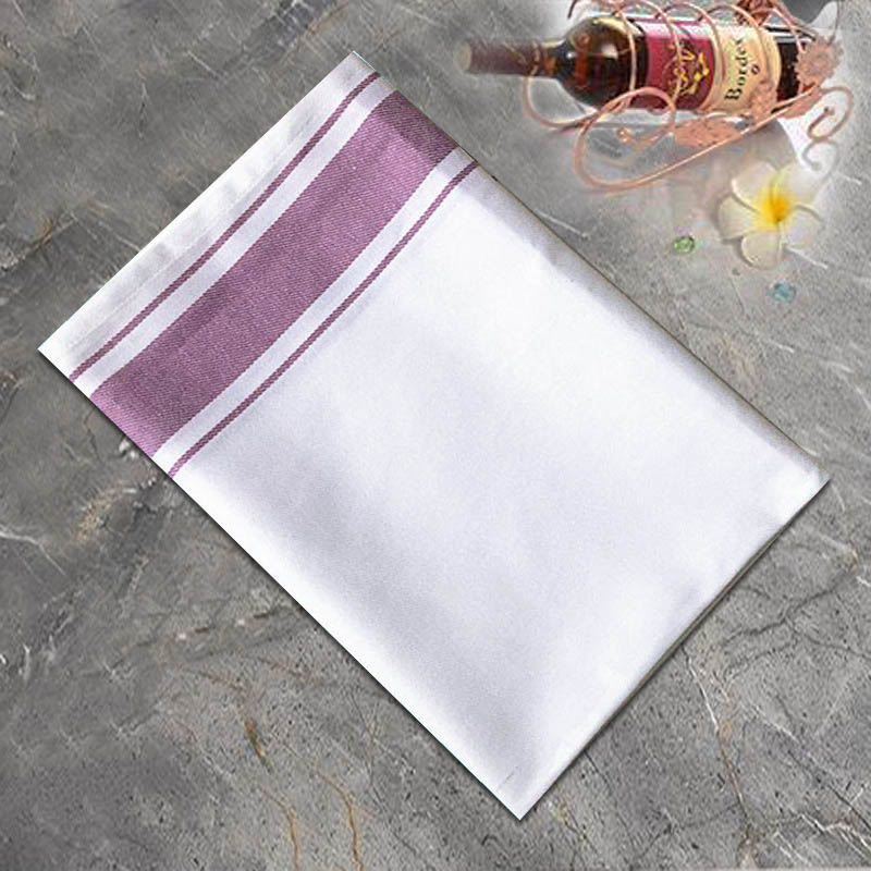 5pcs/batch Cotton Wiping Cloth Western Restaurant Napkin Towel Absorbent Cotton Plaid Tea Towel Handkerchief