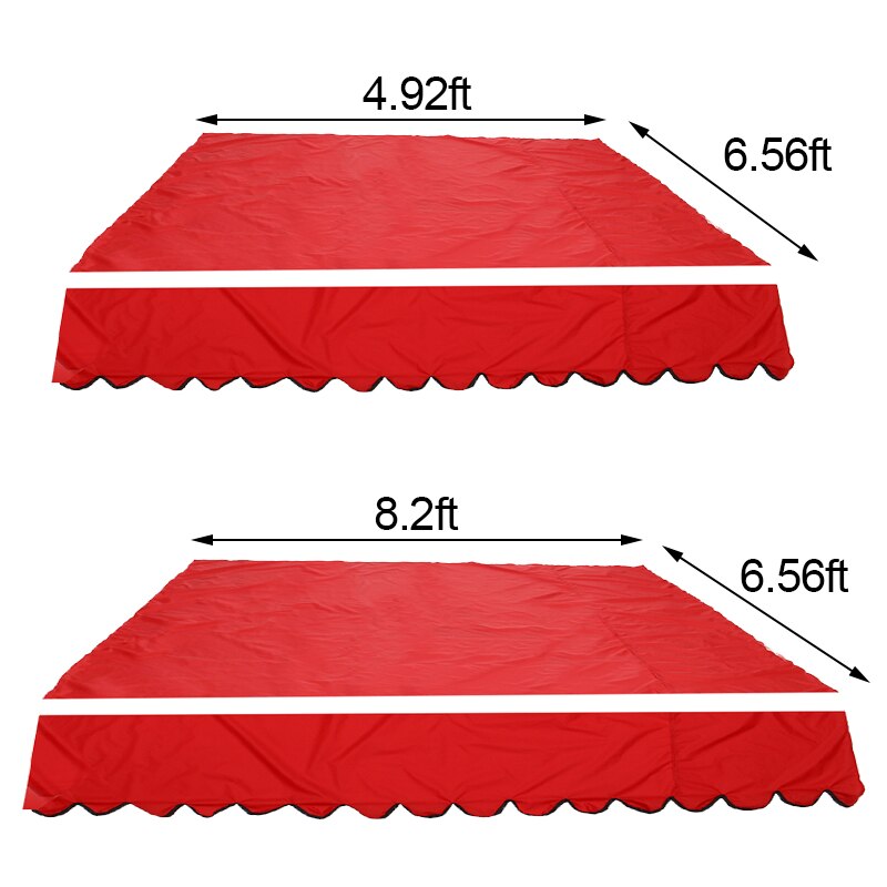 2M Waterproof Top Cover Canopy Replacement for Garden Patio Courtyard Outdoor Canopy Awning Sun Shade Shelter Fabric Cover Frill