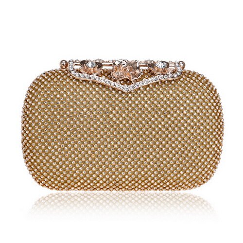 SEKUSA Abend Kupplung Taschen Diamant Besetzte Abend Tasche Mit Kette Schulter Tasche frauen Handtaschen Geldbörsen Abend Tasche Für hochzeit: YM1223Gold