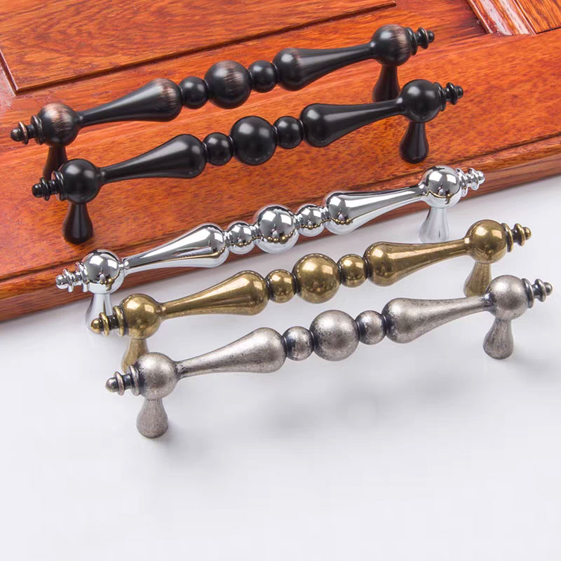 Poignée de traction pour armoire de cuisine, 3.75 "5", boutons pour commode, couleur Antique, Bronze, or, argent, Chrome, noir, solide