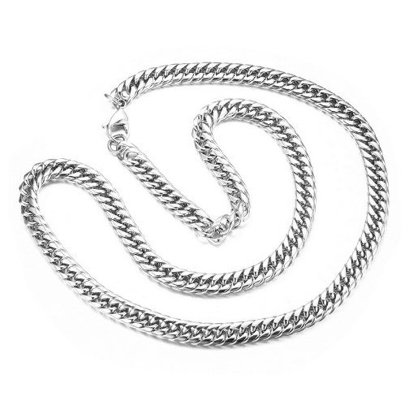 316L Stainless Steel Men Chain Necklace 10mm Wide Choker Chain Mens Jewellery Hip Hop Goth Accessories