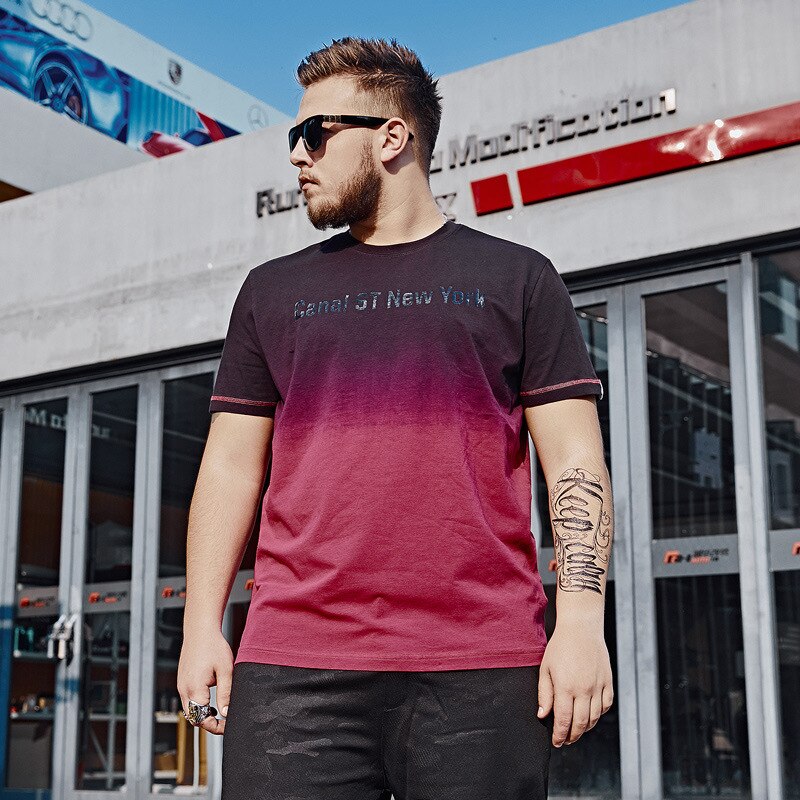 Plus size sommer mænd afslappet t-shirt gradi kortærmet top og t-shirts store 5xl 6xl 7xl 140kg mænd store størrelse mærketøj