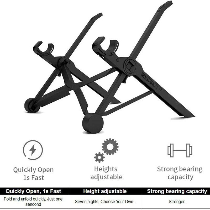 NEXSTAND K2 Laptop Stand Folding Portable Viewing Angle/Height Adjustable Office Laptop Notebook Bracket Universal Nylon Stand