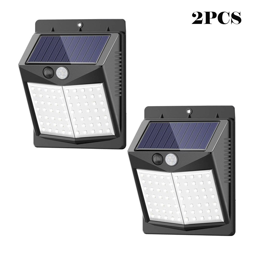 Solar Lights Outdoor 50LED Motion Sensor Security Lights Solar Security Lights Waterproof Outdoor Lights for Garden Patio Yard: 2PCS