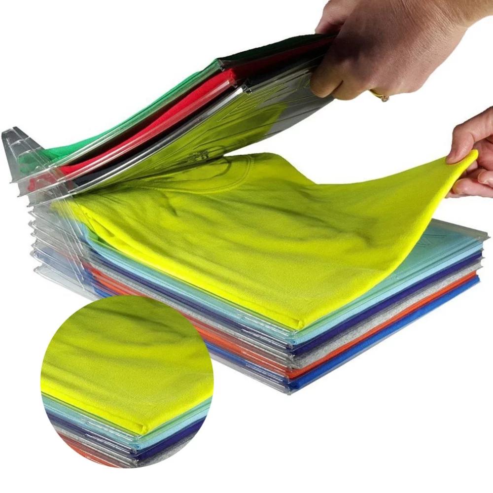 20 stk/parti hjem skab tøj mappe organizer skjorte mappe dokumenter skillevæg t-shirt organisationer opbevaringssystem