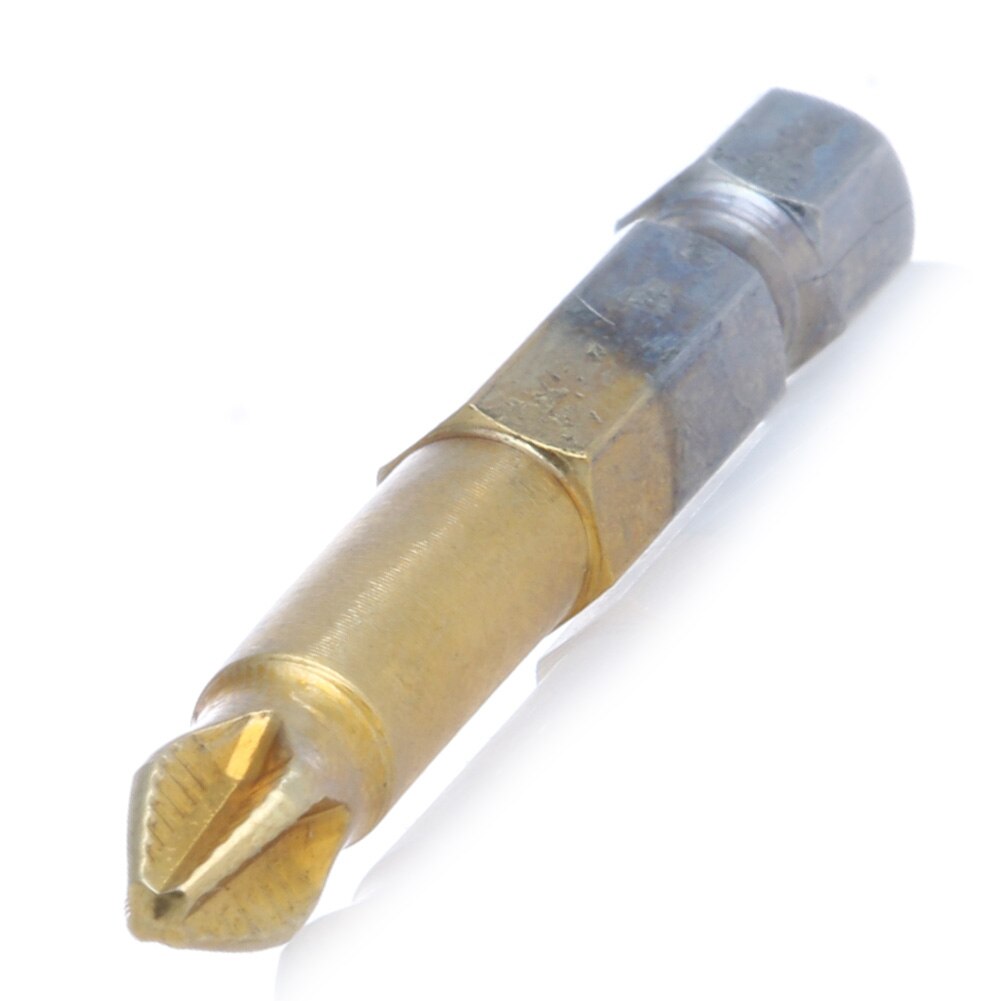 5Pcs Titanium Coated 1/4" Hex Shank PH2 50mm Anti Slip Electric Screwdriver Bits