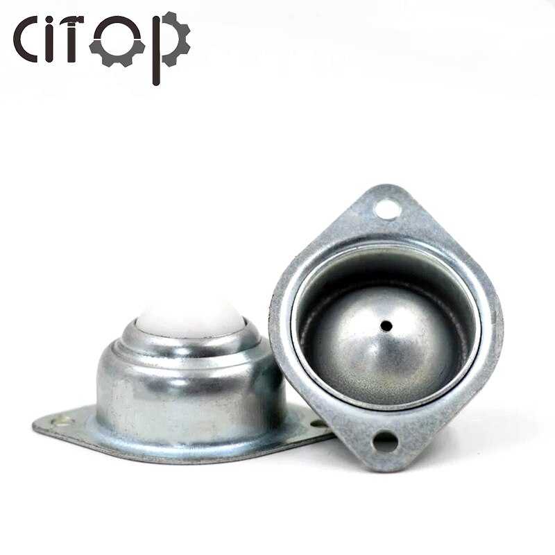 2pcs/set Metal Transfer Bearing Roller Wheels Diameter 25.4mm Carbon Steel+Nylon Caster Conveyor Unit Roller Wheels Rolling Tool