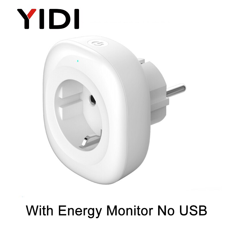 EU Wifi Smart Socket USB Stecker Elektrische Outlets Gsm Steckdose Timer Energie Monitor Mobile Voice Control Smart Home tuya: WIth Monitor No USB