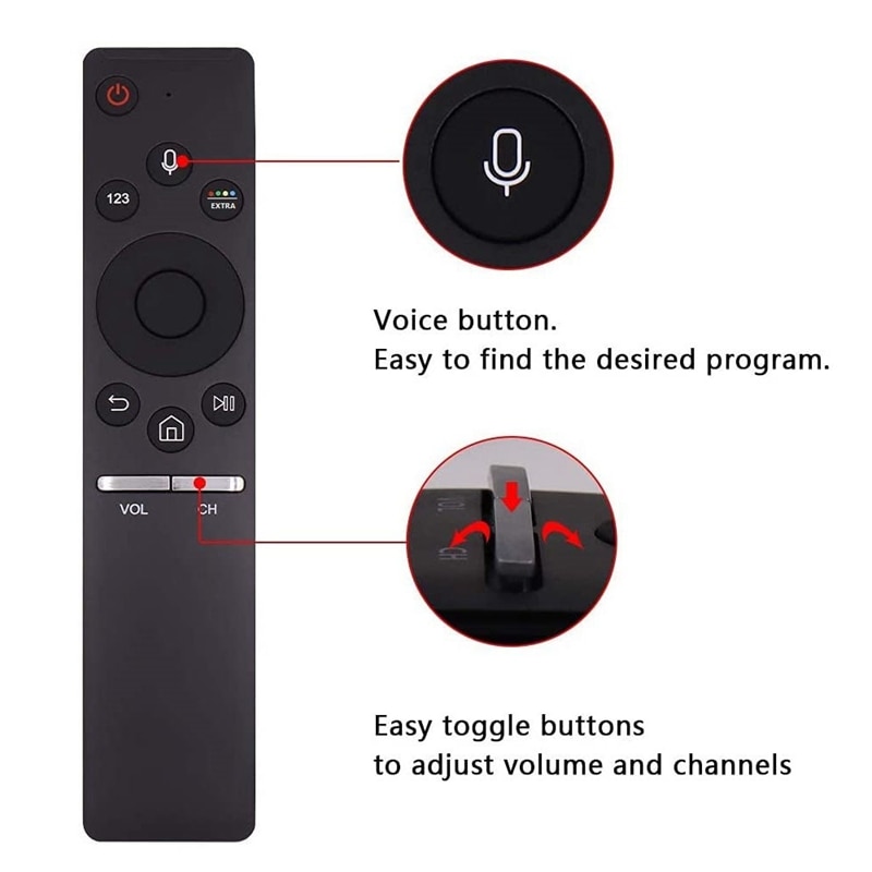 Mando a distancia BN59-01242A para televisor Samsung, mando a distancia con voz en diente azul, N55KU7500F, UN78KS9800, UN78KS9800F, UN78KS9800FXZA