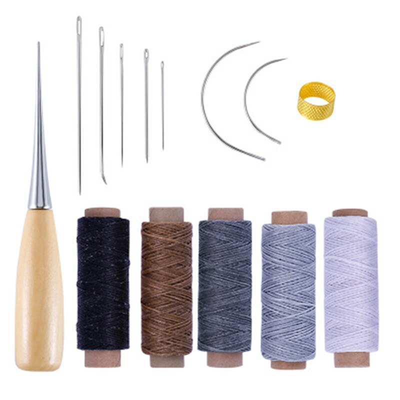 Miusie Lederen Naaien Kit Leer Hobbygereedschappen Set Hand Naaien Priem Stiksels Punch Carving Werk Zadel Groover Set Voor Beginners: type13