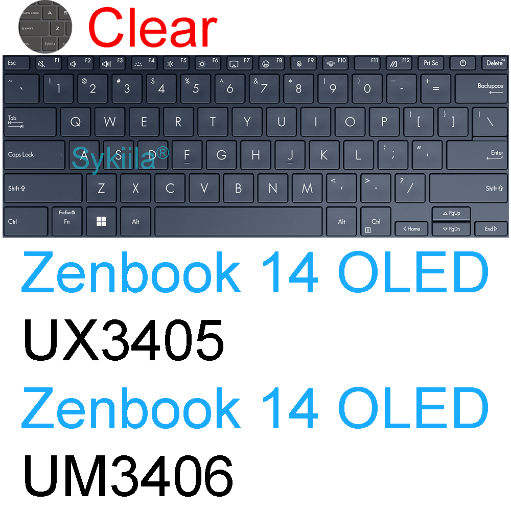 Tastaturabdeckung für ASUS Zenbook 14 OLED kippen Profi UX3406 UX3405 UX3404 hoch3404 UX6404 Q420 UX5401 Silikon-Schutzhülle: Beige