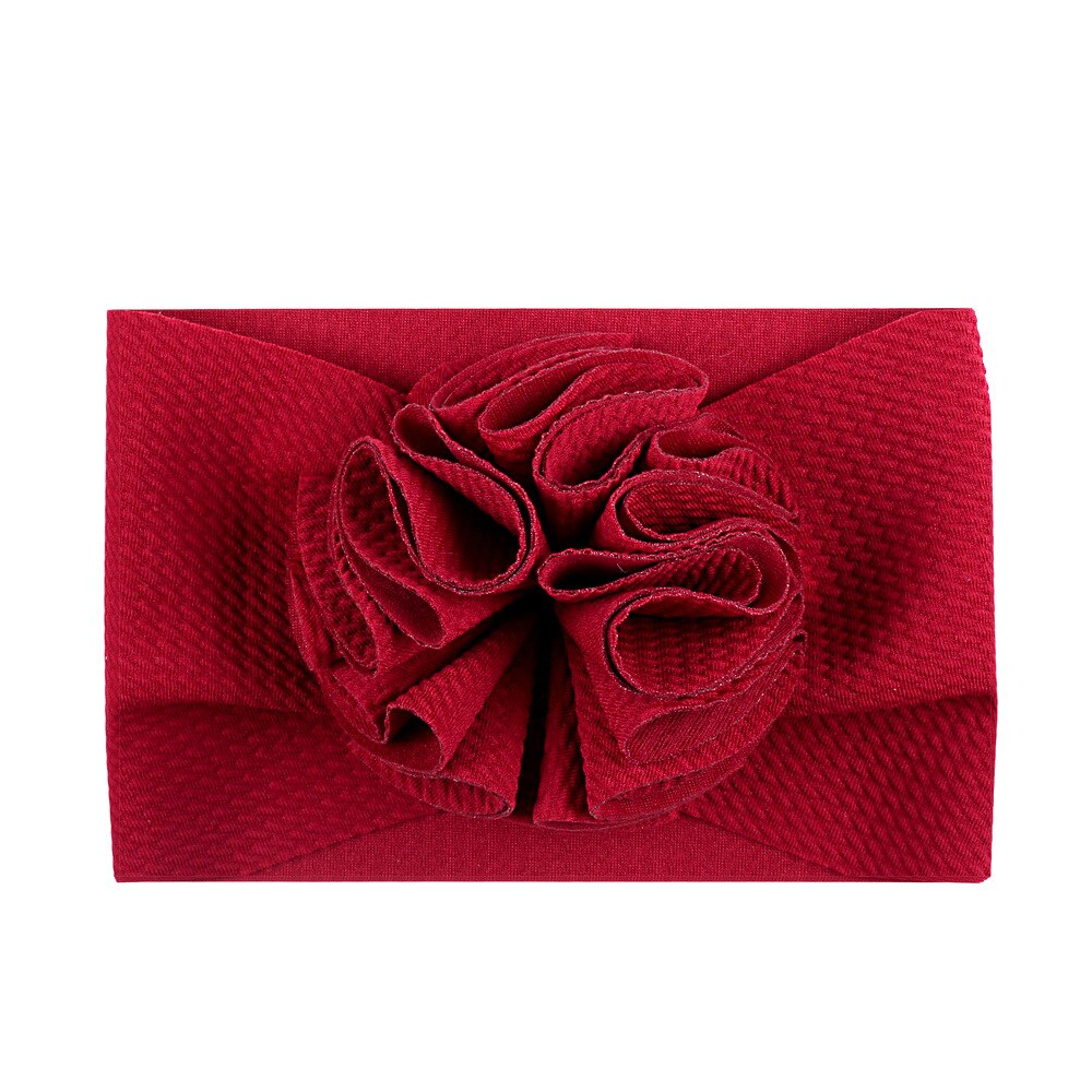 Baby Hoofdband Voor Meisjes Baby Baby Meisje Hoofdband Verjaardagsfeestje Baby Tulband Accessoires Peuter Hoofddeksels 20 Kleuren: Wine red